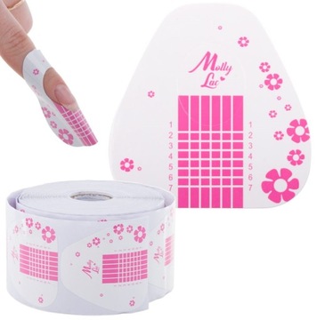 100 ШАБЛОНОВ розовых форм для геля акрила геля акрила