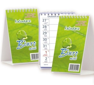 KALENDARZ TERMINARZ ZE SPIRALKĄ NA SPIRALI SPRĘŻYNCE BIURKO 2024