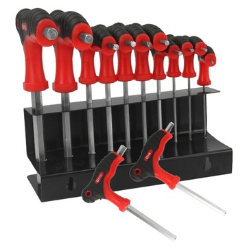 KLUCZE IMBUSOWE 2-10 IMBUSY HEX 10sz STOJAK GRATIS