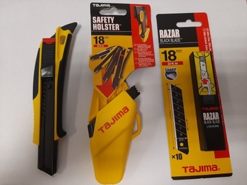 НАБОР НОЖЕЙ TAJIMA QUICK BACK НОЖЕЙ 18 ММ, КОБУРА С ЛЕЗВИЯМИ 10