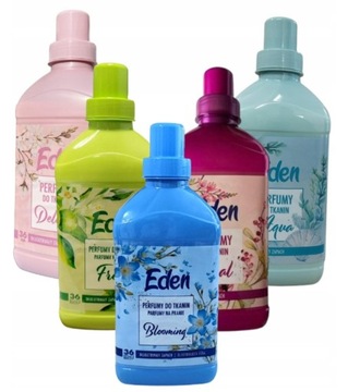 5 x Perfumy do tkanin EDEN Delicate +Floral +Fresh +Aqua +Blooming 5x720 ml