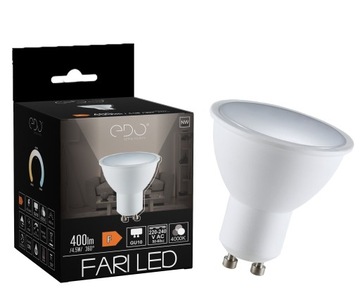 Żarówka LED GU10 4,5W 4000K neutral 120' 400lm EDO