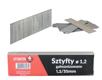 Ottensten SZTYFT GALWANIZOWANY 1,2 MINIBOX 35mm 1tys typ 300 SK200 GA18