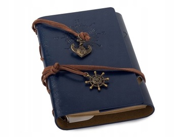 Notes pamiętnik dziennik podróżnika retro vintage
