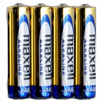 Bateria alkaliczna AAA/ LR03 Maxell Alkaline 4 szt