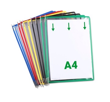 Презентационные панели TARIFOLD А4, микс цветов, 10 шт.