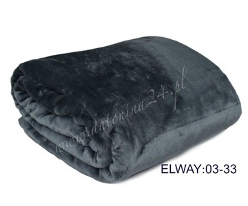Koc akrylowy gruby Elway 160x210 szary