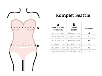 KOMPLET SEATTLE L, BŁĘKIT BAWEŁNA