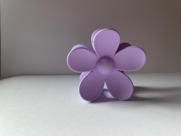 ШАПОЧКА ДЛЯ ВОЛОС БОЛЬШАЯ ПРЯЖКА ЦВЕТОК ЧЕЛЮСТЬ ФИОЛЕТОВЫЙ ЗАЖИМ ЛИЛА