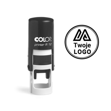 Pieczątka okrągła z logo do kart lojalnościowych