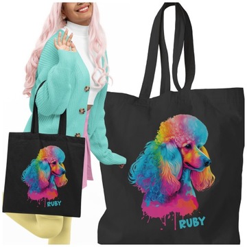 TORBA PIES PUDEL PERSONALIZACJA IMIE PREZENT