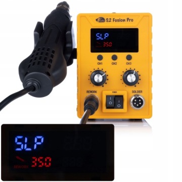 ПАЯЛЬНАЯ СТАНЦИЯ ROSFIX S2 FUSION PRO 760W 2В1 ГОРЯЧИЙ ВОЗДУХ 16В1 СВАРКА