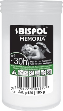 Wkłady parafinowe białe Bispol ponad 1 dzień 1 sztuka wkład Memoria