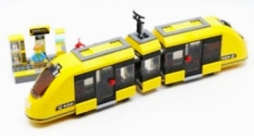 Lego City 60271 sam tramwaj, przystanek tramwajowy
