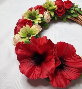 Венки возглавляли пасхальное украшение весна лето 25 см.