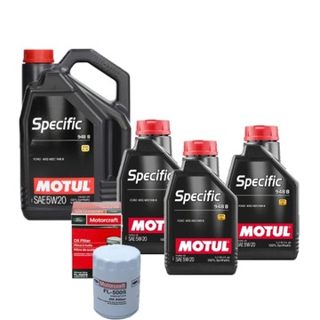 FORD MUSTANG VI GEN 5.0 V8 OLEJ MOTUL 5W20 + FILTR