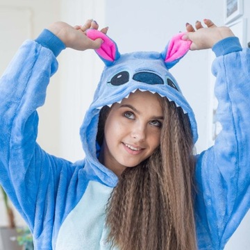 Piżama Onesie Kigurumi Kostium Przebranie Lilo & Stitch L: 165-175cm