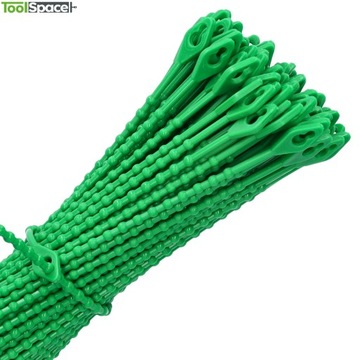 Регулируемые зажимы-бусинки 120х2мм для многоразовых растений томатов.