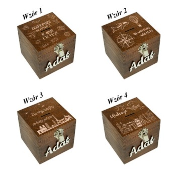 ДЕРЕВЯННАЯ копилка ПОДАРОК ​​ДЕТЯМ XXL ОРЕХ