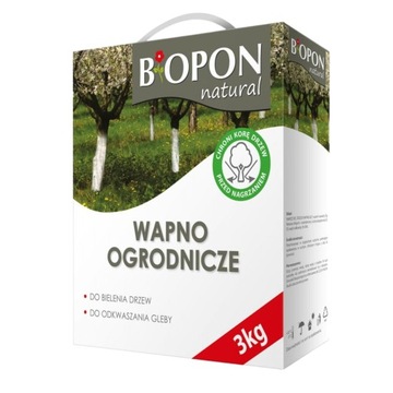 BIOPON NATURAL WAPNO OGRODNICZE DO BIELENIA I ODKWASZANIA GLEBY 3KG