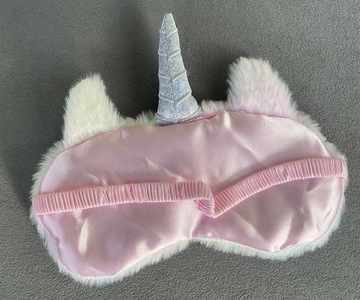 МАСКА ДЛЯ СПАНИЯ ДЛЯ ГЛАЗ РАССЛАБЛЯЮЩАЯ ЕДИНОРОГ РОЗОВЫЙ ПЛЮШ