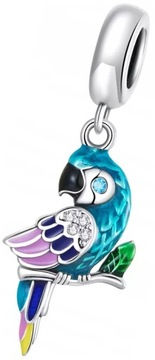 Charms Zawieszka Charms Papuga 925 Moda Trusky