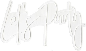 Светодиодная надпись LET'S PARTY, светодиодная, с подсветкой, 100x56см