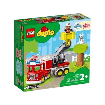 LEGO Duplo Fire Department Car Пожарная машина (10969) Большие кирпичи для 2, 3, 4