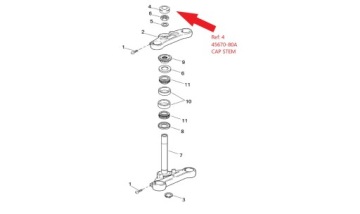 Harley OEM Softail Dyna хромированная крышка штока вилки