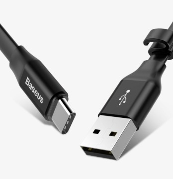 КАБЕЛЬ USB-C, короткий плоский для Android Auto | 23 см