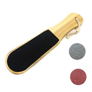 TARKA PUMEKS do stóp pięt pedicure dwustronna drewniana 100/180