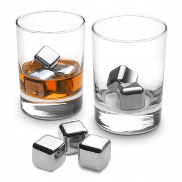Металлические стальные кубики льда для напитков Камилля