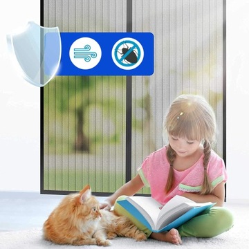 МОСКИТНАЯ СЕТКА ДЛЯ ДВЕРИ, БАЛКОНА, ОЧЕНЬ ПРОЧНАЯ, ПРОЧНАЯ, 80/90/100 x 210/220