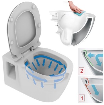 Скрытый унитаз КОМПЛЕКТ GROHE FRAME + чаша Rimelss