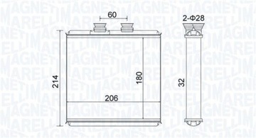 MAGNETI MARELLI 350218510000 NÁHRADA TEPLÁ TOPENÍ INTERIÉR