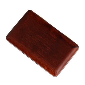 Wysokiej jakości drewniany futerał do przechowywania trzciny na klarnet saksofonowy w kolorze ciemnoczerwonym