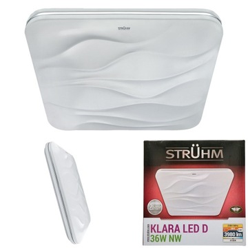 Lampa plafon kwadratowy MOCNY LED KLARA D 36W