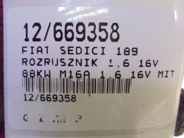 SEDICI STARTÉR 1,6 16V