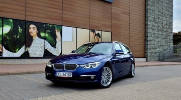 BMW Seria 3 F30-F31-F34 Touring Facelifting 2.0 318d 150KM 2015 BMW Seria 3 Automat 8G Nawigacja Lampy Full Led 2 komplety felg Lato 18 Zi, zdjęcie 7