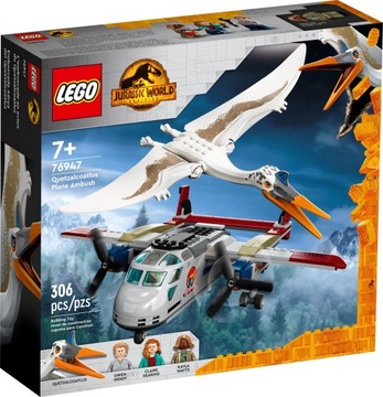 LEGO Jurassic World 76947 Kecalkoatl: zasadzka z samolotem