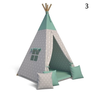 Палатка TiPi Wigwam + подушка 3 шт + коврик