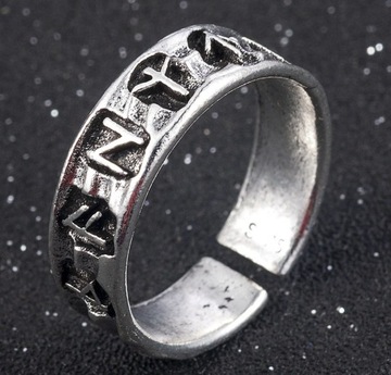 Кольцо-печатка Амулет викингов в стиле панк, готический подарок
