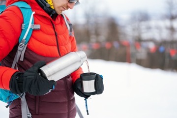 FUORI СТАЛЬНОЙ ТЕРМОС ВАКУУМНЫЙ TOURIST TRAVEL ЧАЙ КОФЕ КРУЖКИ 1л