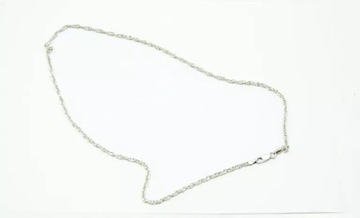 ELEGANCKI SREBRNY ŁAŃCUSZEK PRÓBA 925