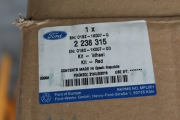 4× DISK HLINÍK FORD OE 6.5" X 16" 4X108 ET 47,5