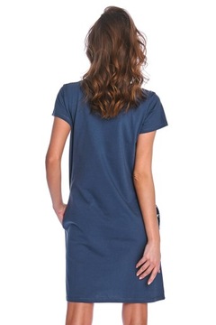 Dn-nightwear TCB.9992 deep blue XL granatowy Nocna KOSZULA do karmienia