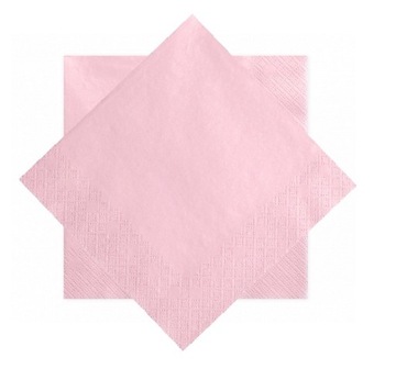 Плотные бумажные салфетки, розовые, 33х33см, Baby Shower Girl, Пол девочки