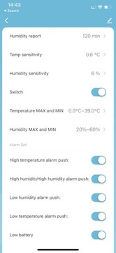 ТЕРМОМЕТР ДАТЧИК ТЕМПЕРАТУРЫ И ВЛАЖНОСТИ WIFI TUYA HIGRO SMART LIFE