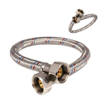 WĄŻ W OPLOCIE WĘŻYK GWINTY WEWNĘTRZNE 1/2x1/2 L40