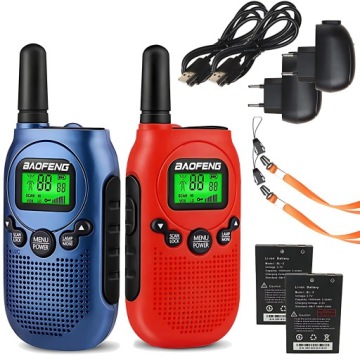 WALKIE TALKIE DLA DZIECI KRÓTKOFALÓWKA ŁOKI TOKI PMR LATARKA USB VOX